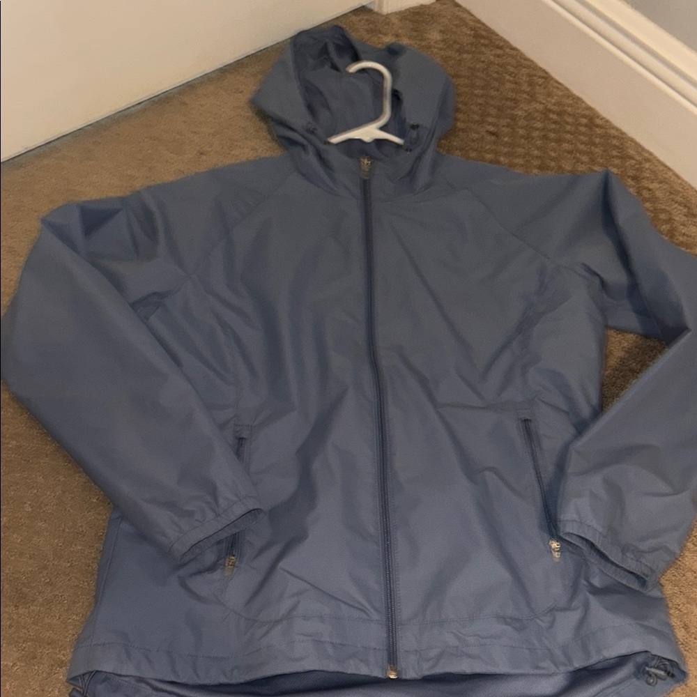 Natural Reflections Blue Raincoat Lightweight Hooded Design